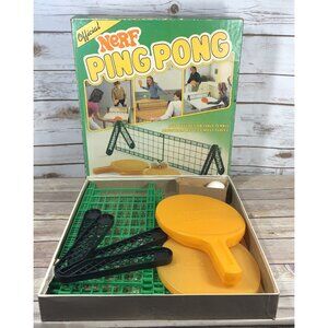 Vintage 1982 Parker Brothers NERF Ping Pong COMPLETE Game Table Tennis